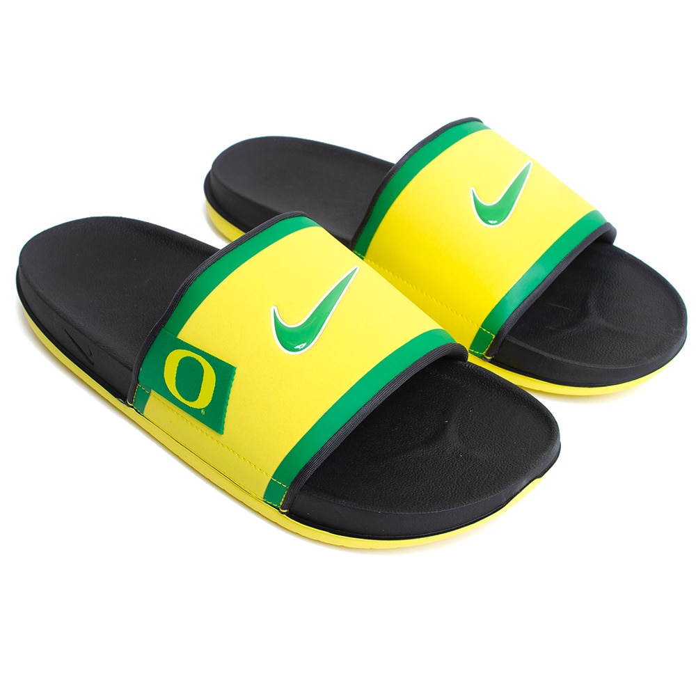 Classic Oregon O, Nike, Yellow, Sandal/Flip-Flop, Accessories, Unisex, Off-court, Synthetic Leather, 778262